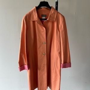 Peach Pink trench coat size 12